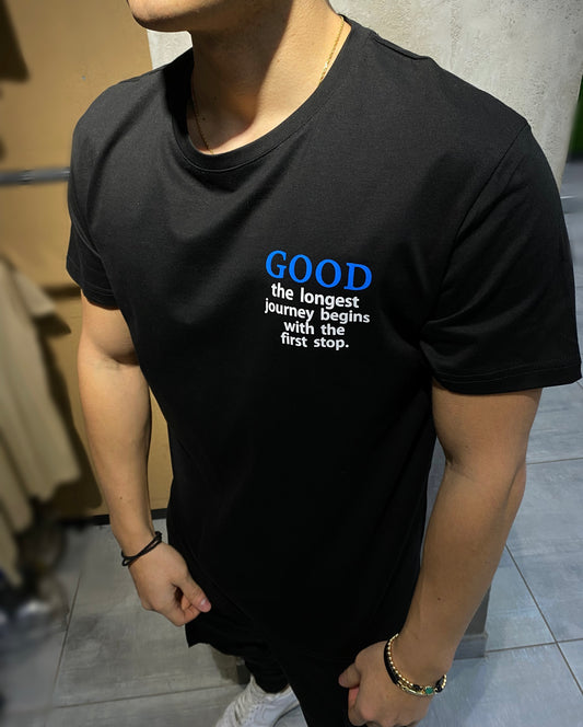 T-SHIRT BLACK ''GOOD''